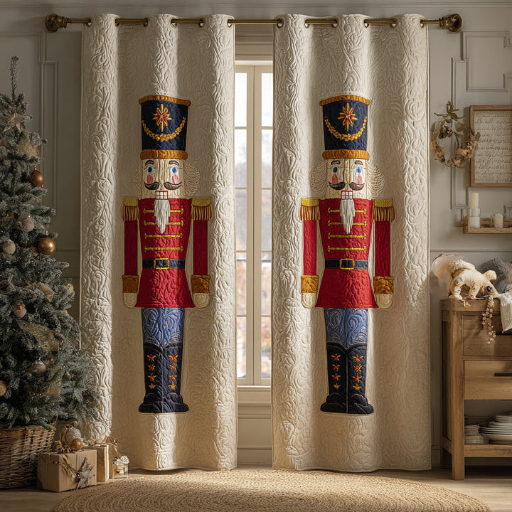 Sugarplum Night Quilted Curtains