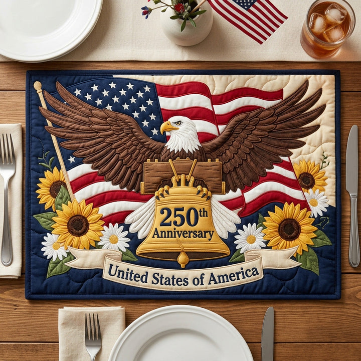 Sunflower Honor Quilted Placemat