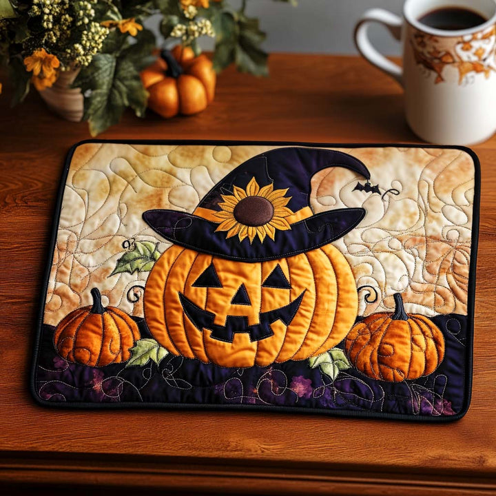 Sunflower Witch Quilted Placemat
