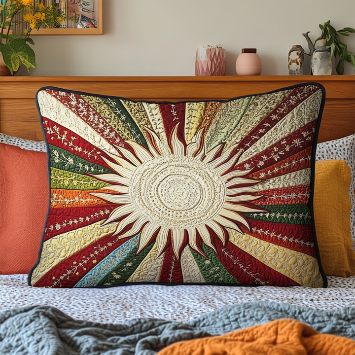 Sunny Glow Quilted Bedding Pillow Case