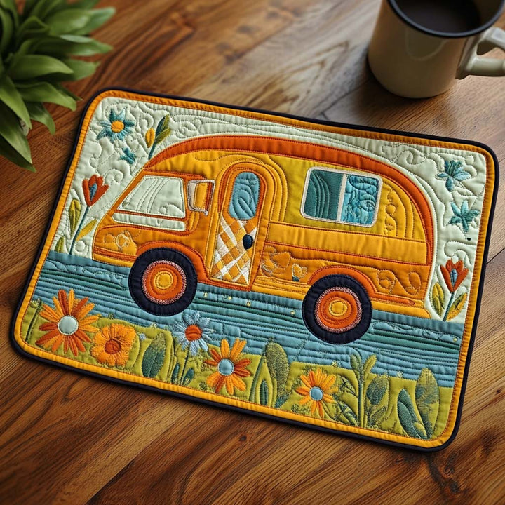 Sunset Camper Quilted Placemat