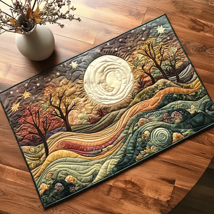 Sunset Symphony Quilted Place Mat