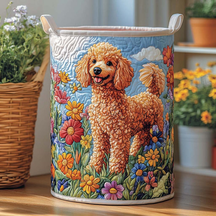 Sunshine Meadow Quilted Laundry Basket