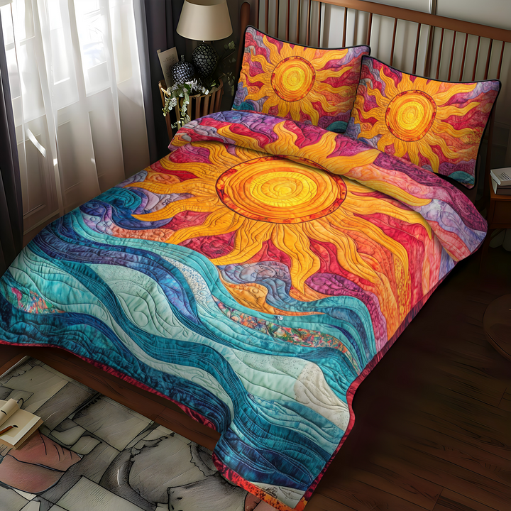 Sunshine Parade 3-Piece Quilted Bedding Set