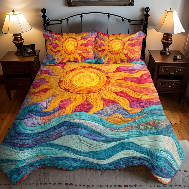 Sunshine Parade 3-Piece Quilted Bedding Set