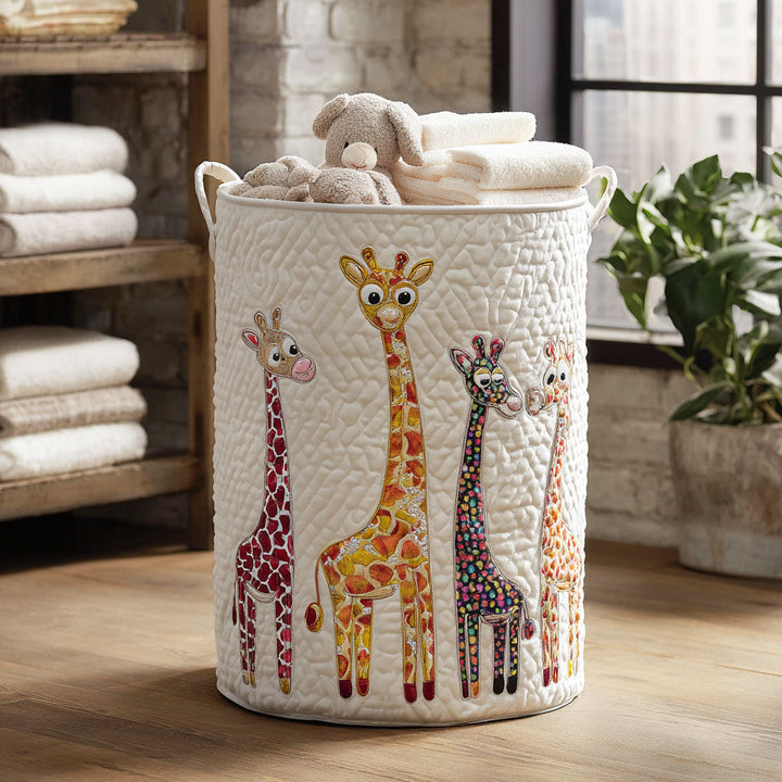 Tall Tales Quilted Laundry Basket