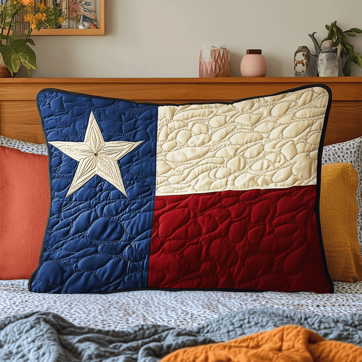 Texas Glory Quilted Bedding Pillow Case