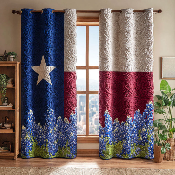 Texas Bloom Quilted Curtains