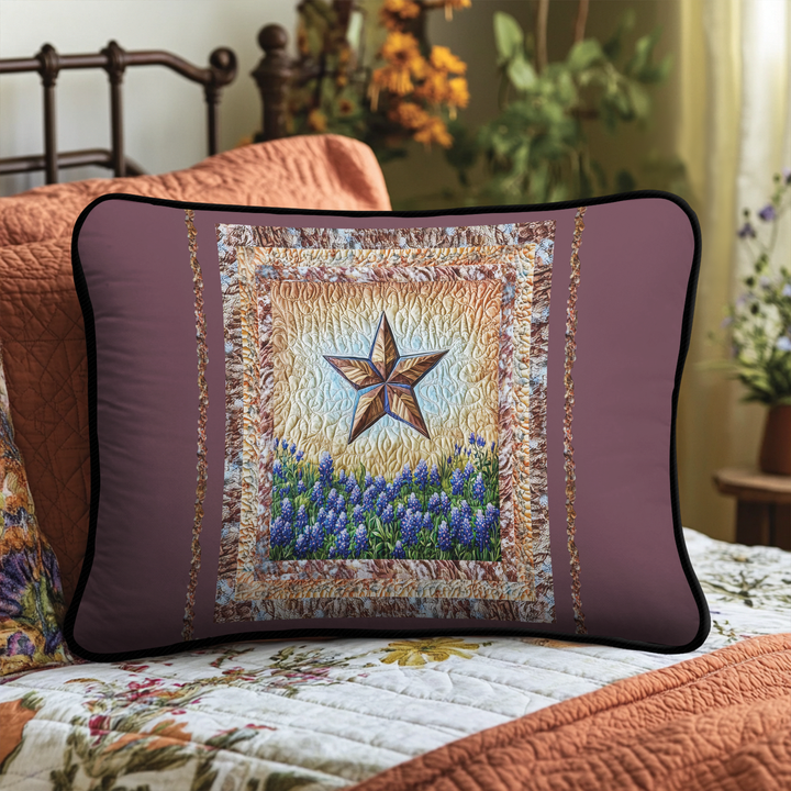 Texas Pride Quilted Bedding Pillow Case
