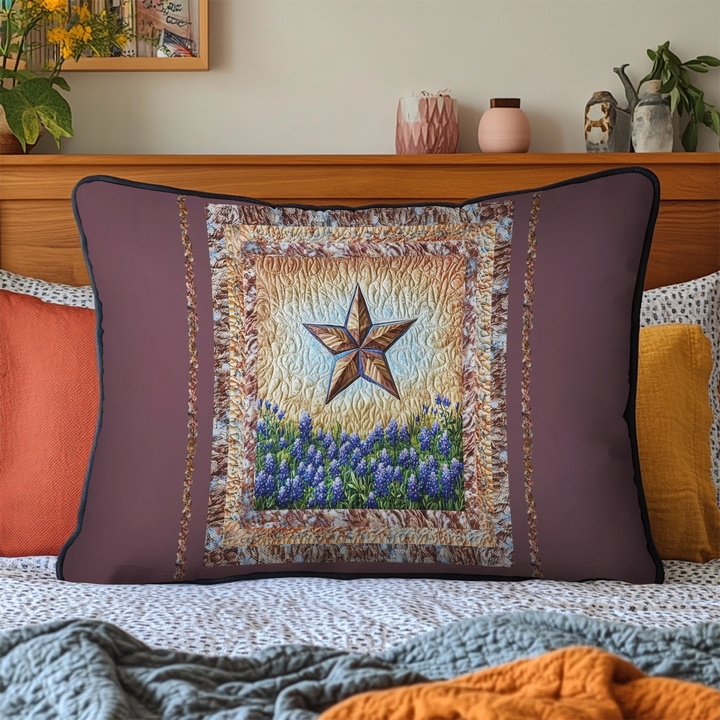 Texas Pride Quilted Bedding Pillow Case
