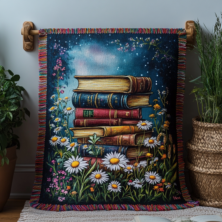 The Book Nook Woven Sofa Blanket