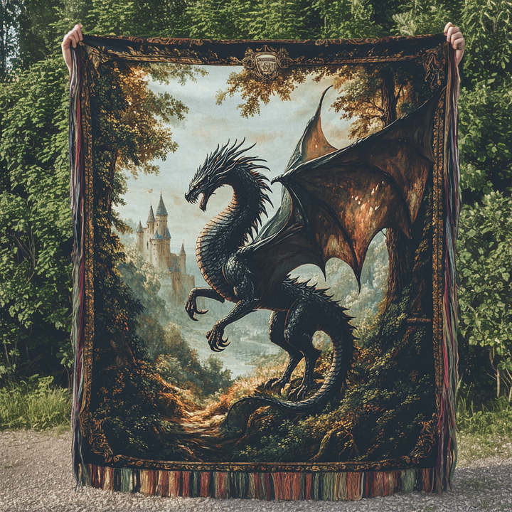 The Firekeeper Embrace Woven Sofa Blanket