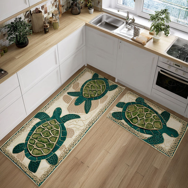 The Gentle Shell Kitchen Area Rug