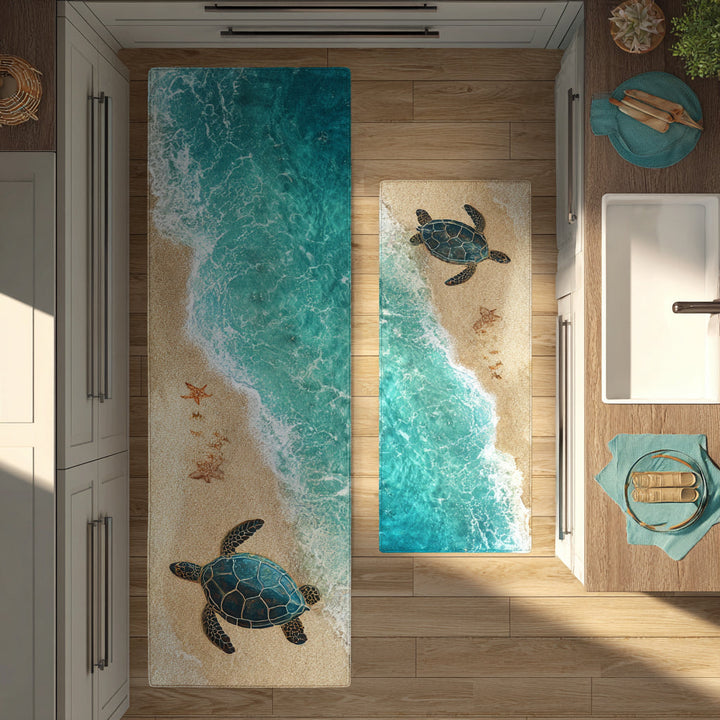 Tidal Journey Kitchen Area Rug