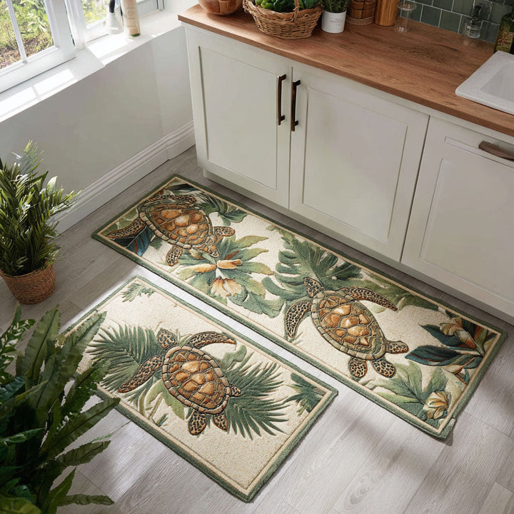 Tiki Trails Kitchen Area Rug