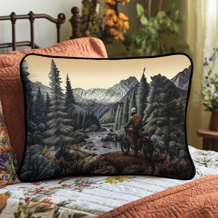 Trail Adventure Quilted Bedding Pillow Case