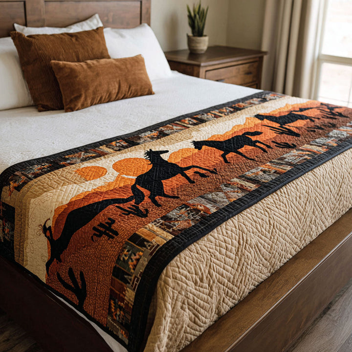 Trail Dust Quilted Bed Runner
