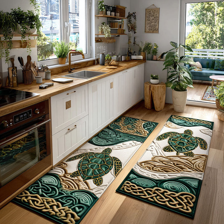 Tranquil Reef Kitchen Area Rug