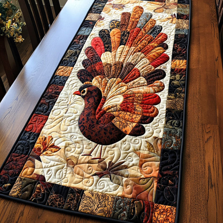 Turkey Feast Quilted Table Runner