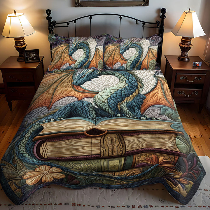 Twilight Guardian 3-Piece Quilted Bedding Set