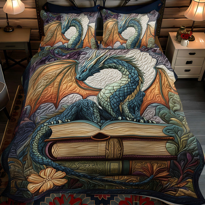 Twilight Guardian 3-Piece Quilted Bedding Set