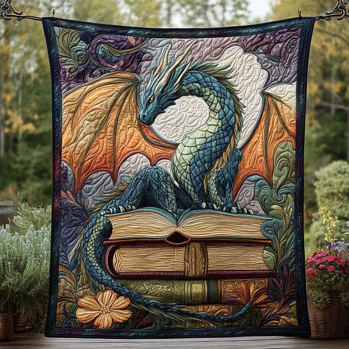 Twilight Guardian Art Quilt Hanging