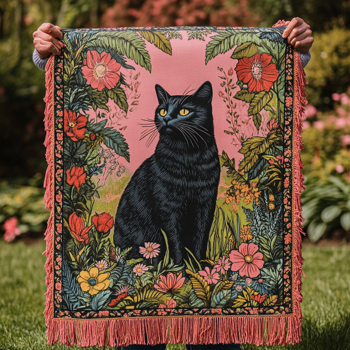 Velvet Shadows Woven Sofa Blanket