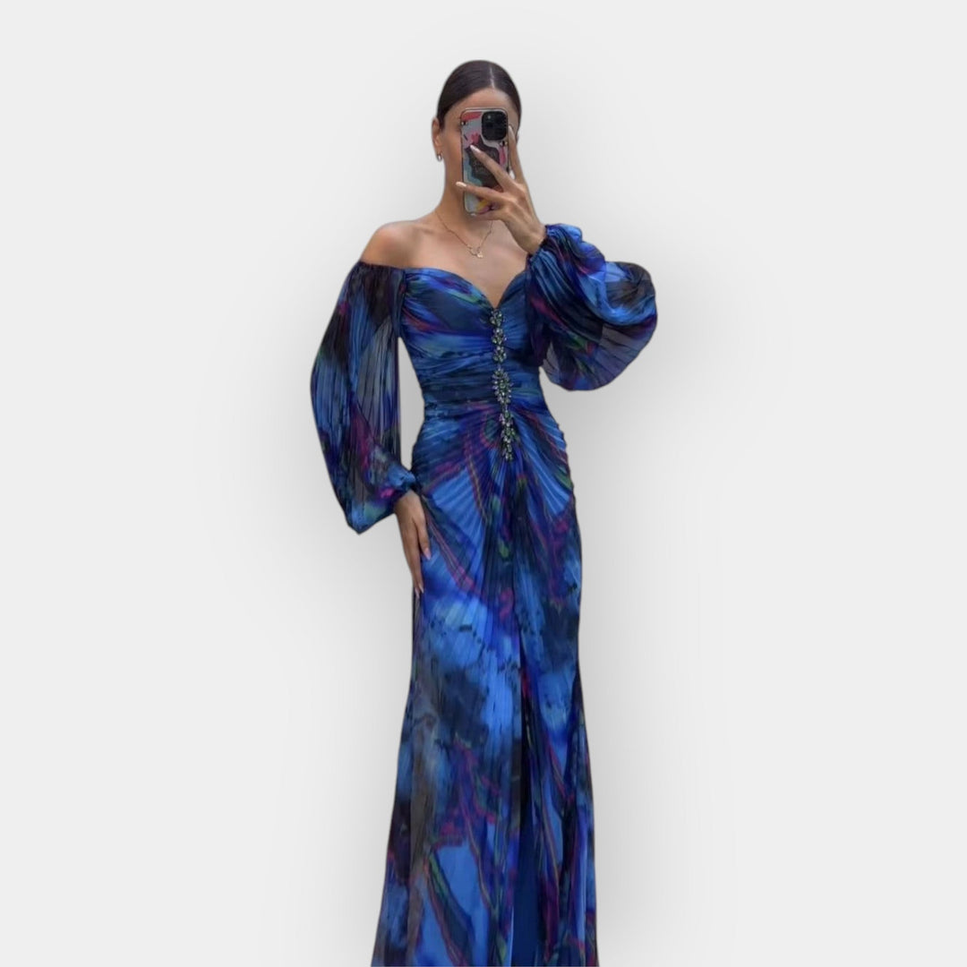 Dress with a slit