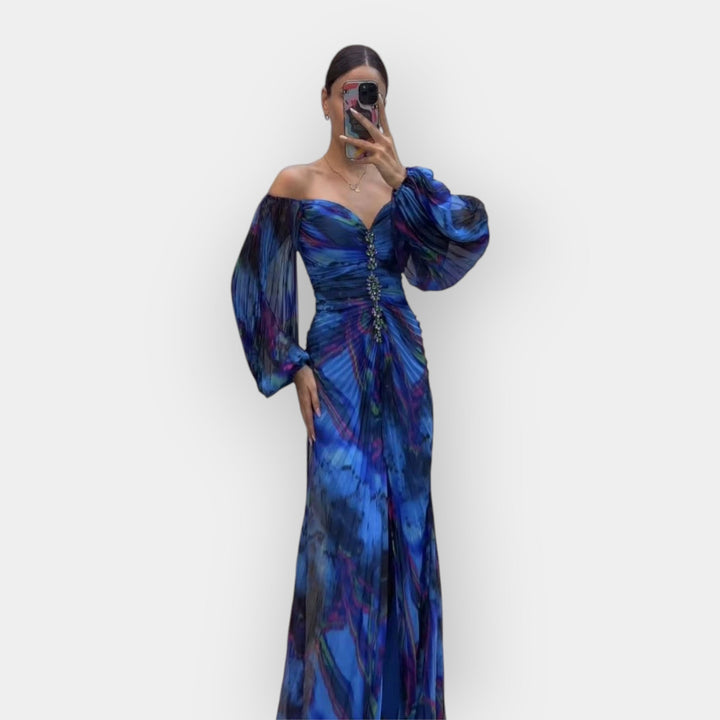 Dress with a slit