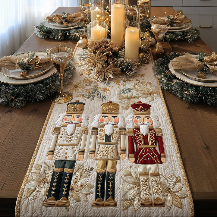 Vintage Nutcracker Quilted Table Runner