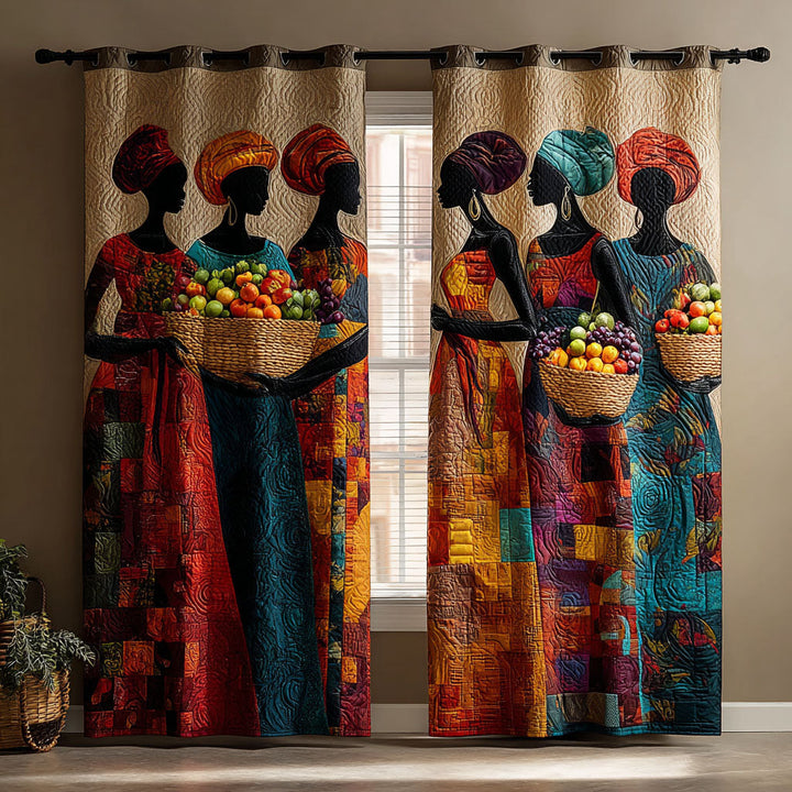 Warm Echo Quilted Curtains
