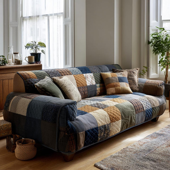 Warm Living Quilted Sofa Cover