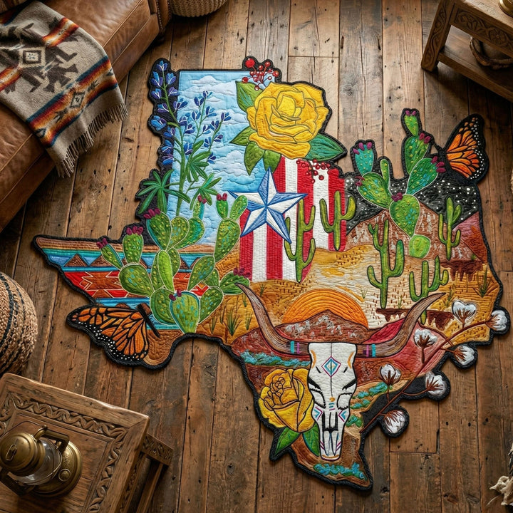 Western Boots Custom Shape Area Rug