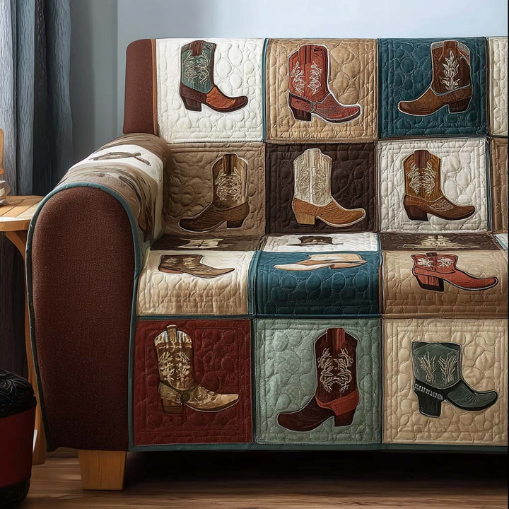 Cowboy Quilted Sofa Cover