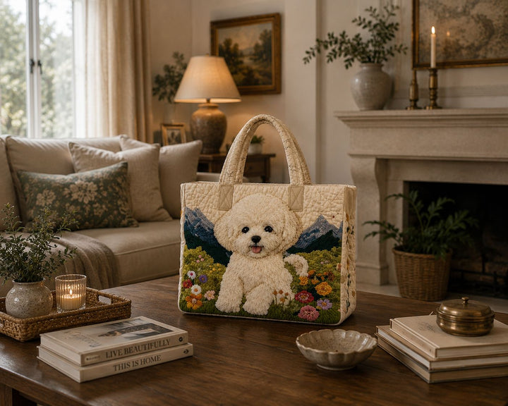 Quilted Tote Bag - Enchanted Dog