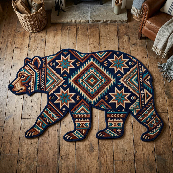 Wild Bear Custom Shape Area Rug
