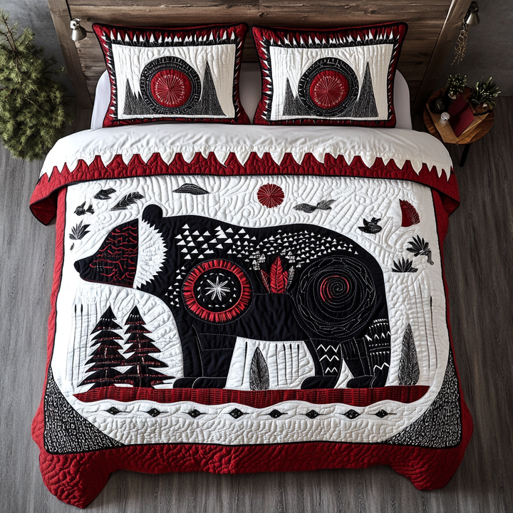 Wild Earth Guardian 3-Piece Quilted Bedding Set