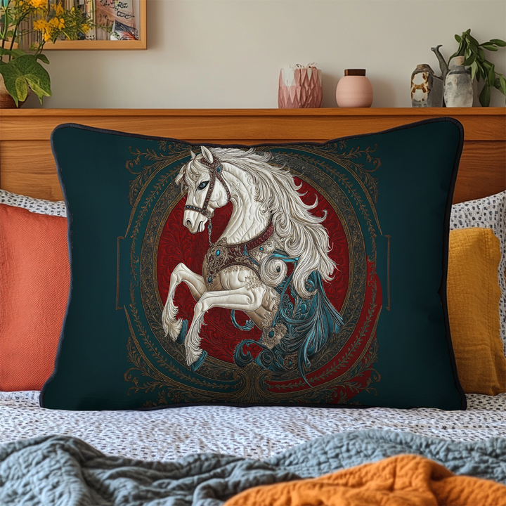 Wild Horse Quilted Bedding Pillow Case