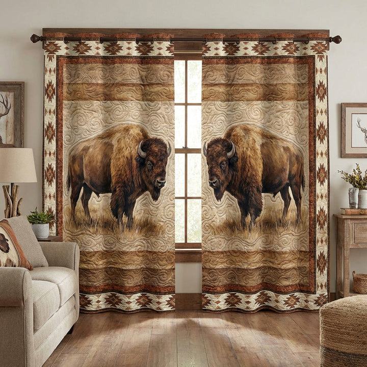 Wild Prairie Quilted Curtains