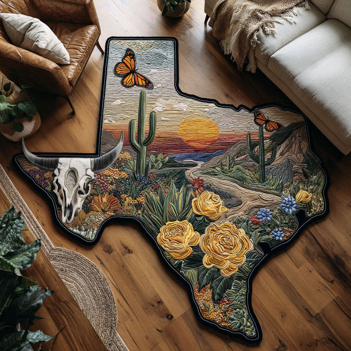 Wild Texas Custom Shape Area Rug