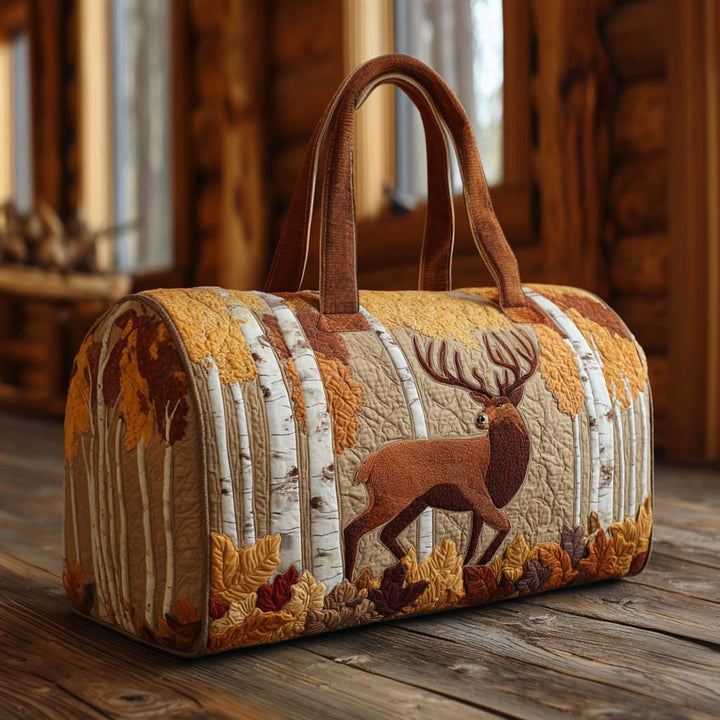 Deer Quilted Duffle Bag