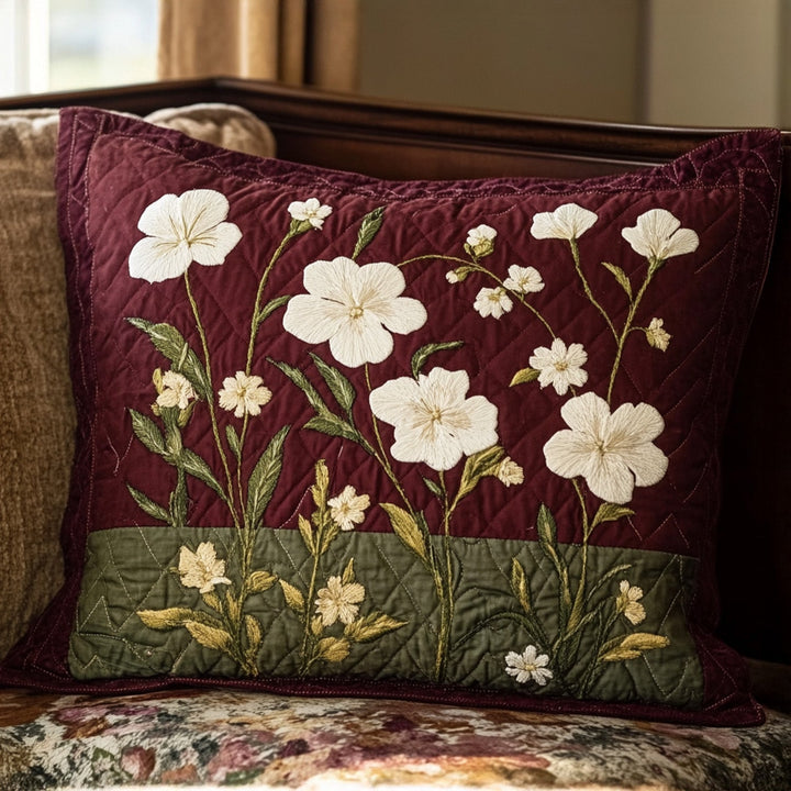 Wildflower Dreams Quilted Bedding Pillow Case