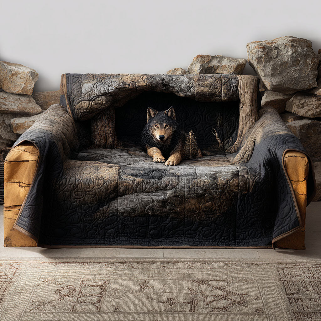 Wild Animal Quilted Sofa Cover