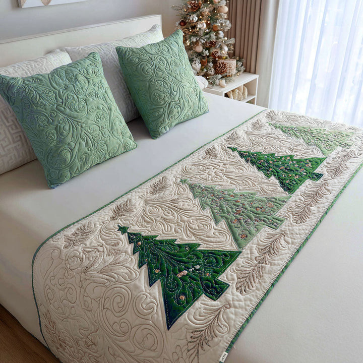 Christmas Quilted Bed Runner