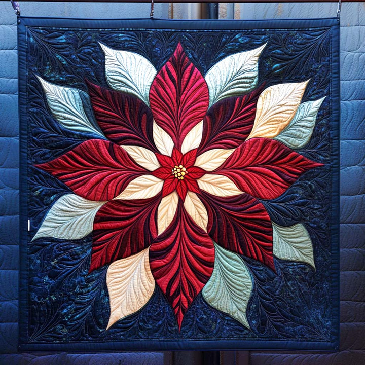 Winter Bloom Quilted Blanket