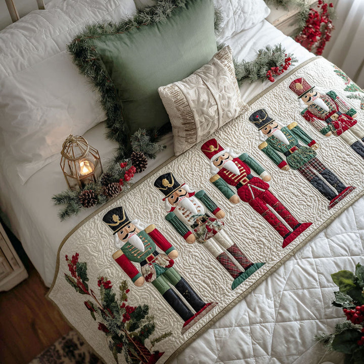 Winter Guard Quilted Bed Runner
