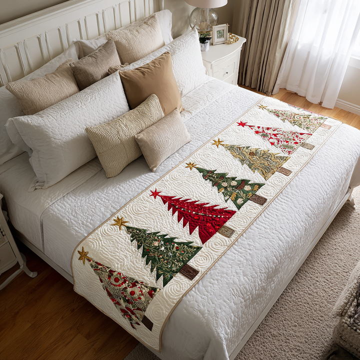 Winter Magic Quilted Bed Runner