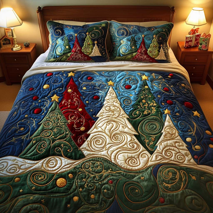 Winter Radiant Charm 3-Piece Quilted Bedding Set