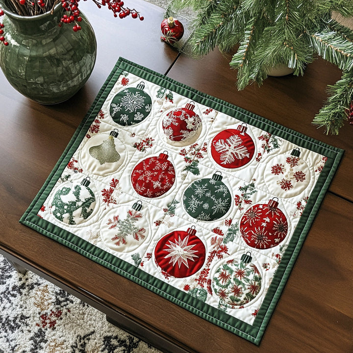 Winter Sparkle Quilted Place Mat