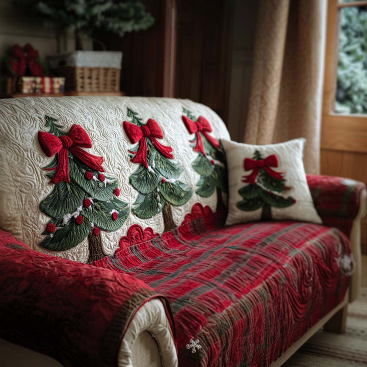 Winter Wonder Quilted Sofa Cover